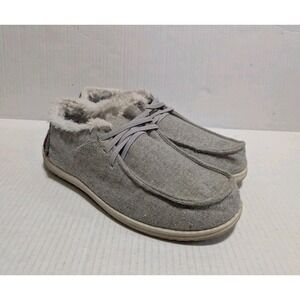 Tommy Bahama Shoes Men's Sz 9.5 Shoes Gray Chukka Faux Fur Lined Comfort Slip On